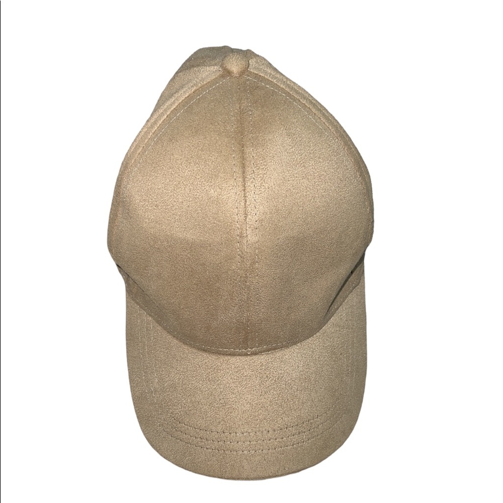 D&Y Faux Suede Baseball Cap Tan Unisex OS